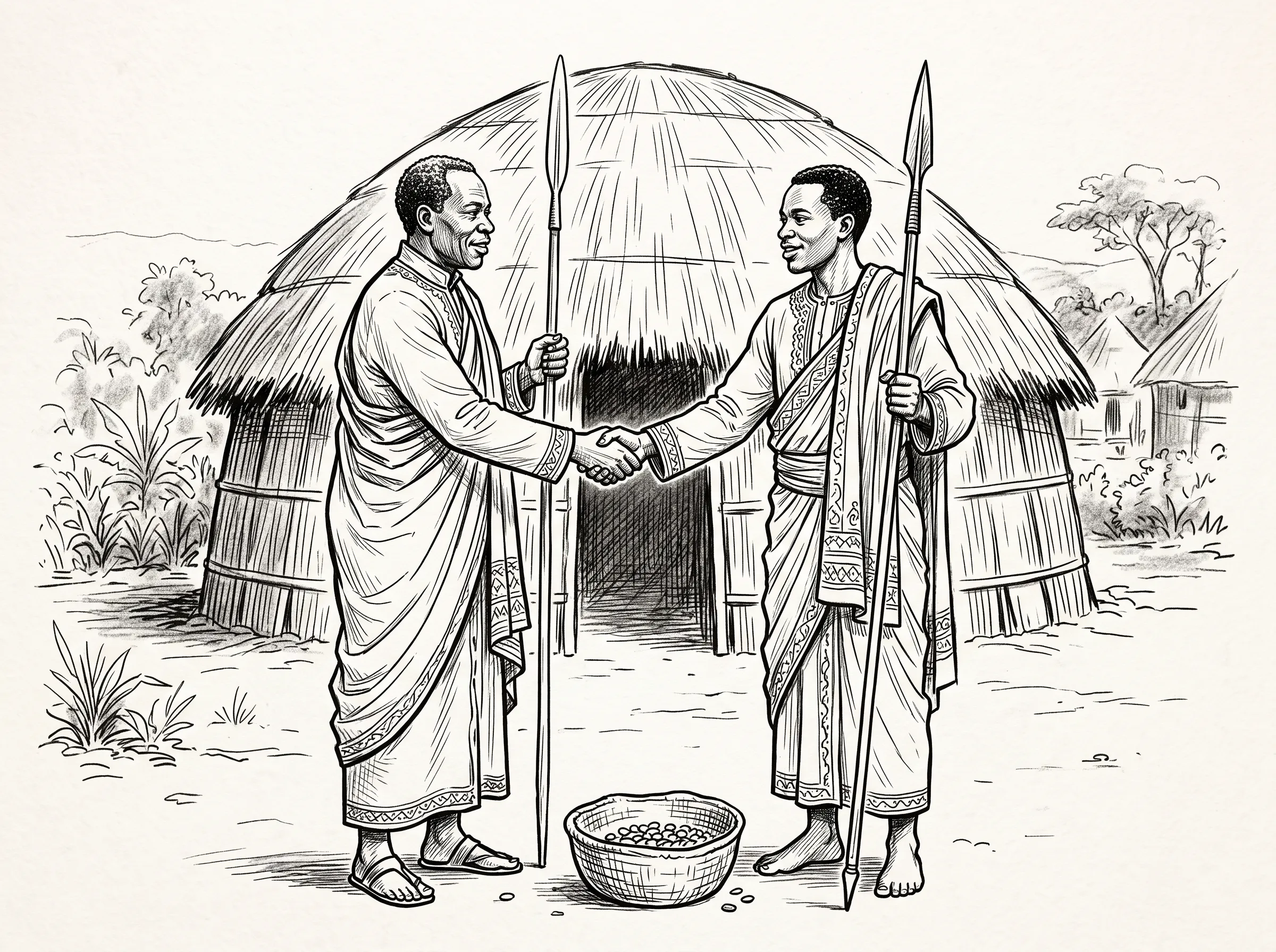Handshake between two men